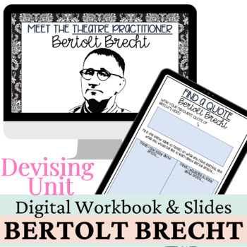 Preview of BERTOLT BRECHT - Digital Workbook and Google Slides