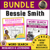 BESSIE SMITH Music Lesson Worksheets and Activities BUNDLE