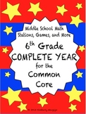 BEST BUNDLE Sixth Grade Common Core Math Stations Complete Year