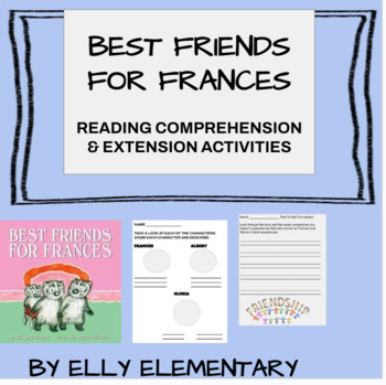 Preview of BEST FRIENDS FOR FRANCES By Russell Hoban: READING LESSONS & ACTIVITIES UNIT