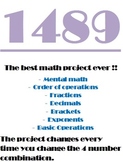 BEST Number Sense Math Project EVER !!!!  1489