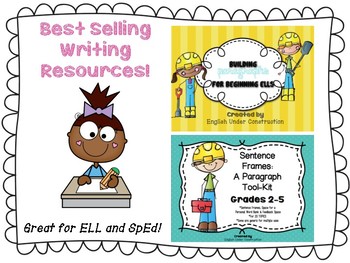 Preview of BEST SELLER BUNDLE!  - BEST SELLING WRITING RESOURCES FOR ELL & SpEd
