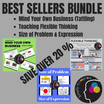 Preview of BEST SELLER BUNDLE; Mind Your Own Business; Flexible Thinking; Size of Problem