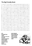 The BFG (Big Friendly Giant) Word Search