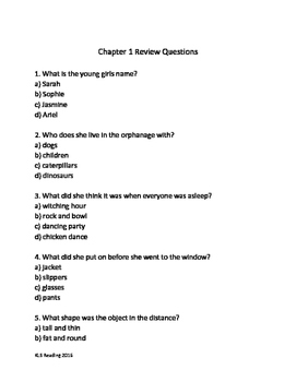 Bfg Roald Dahl Adapted Book Chapter Summary Review Questions