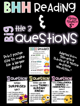Preview of BHH & 3 Big Questions Posters