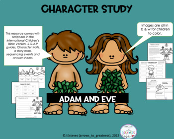 Preview of BIBLE CHARACTER STUDY- ADAM AND EVE