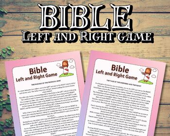 Preview of BIBLE LEFT RIGHT STORY PRINTABLE