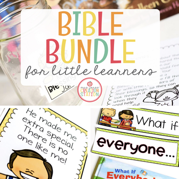 Preview of BIBLE LESSONS BUNDLE FOR LITTLE LEARNERS | GROWING BUNDLE