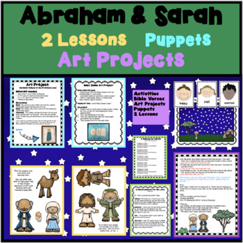 Preview of BIBLE ON A BUDGET: ABRAHAM & SARAH FOR PRESCHOOLERS stories/puppets/activities