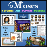 BIBLE ON A BUDGET: MOSES, 3 Stories for Young Children w/ 