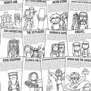 BIBLE STORY Coloring Pages | Color Posters | KJV King James Version ...