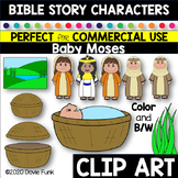 BIBLE Story Characters Clipart - Baby Moses