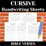 BIBLE VERSES | LESSONS | Religious Studies | Cursive Writi