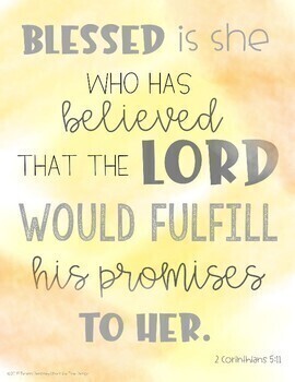 BIBLE VERSES Posters by Teresa Dempsey - Now's the Time Design | TpT