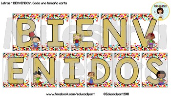 Confetti Bienvenidos (Spanish Welcome) Banner