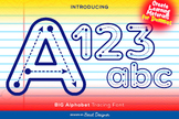 BIG Alphabet Tracing Font | Letter Tracing Font