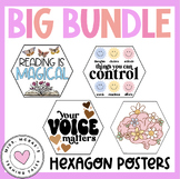 BIG BUNDLE | Classroom Posters | Hexagon Posters | Inclusi