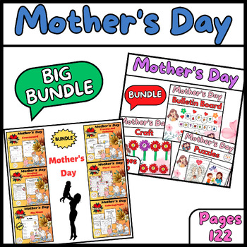 Preview of BIG BUNDLE Activities Worksheets Mother's Day