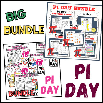 Preview of BIG BUNDLE Activities Worksheets PI Day