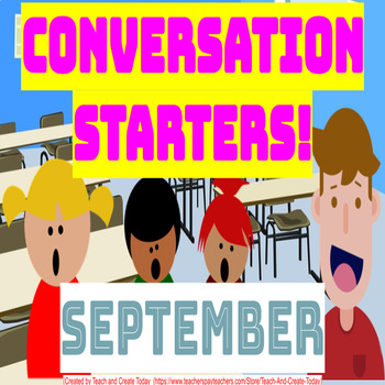 Preview of BIG BUNDLE Conversation Starters Discussion Skills  1st 2nd 3rd 4th Grade