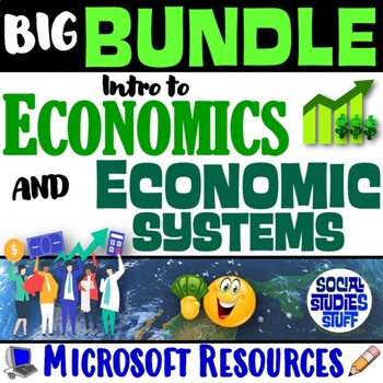 Preview of Intro to Economy 5-E Unit and Economic Systems 7-E Unit | BIG BUNDLE | Microsoft