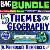Intro to Five Themes of Geography BIG BUNDLE | FUN 5 Theme