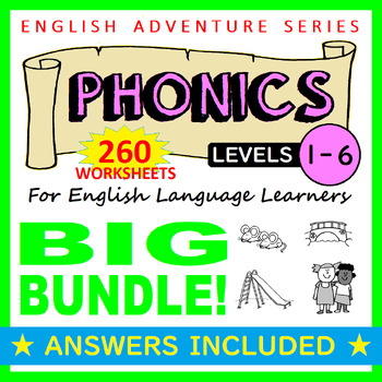 Preview of Phonics Worksheets for Young Learners: BIG BUNDLE