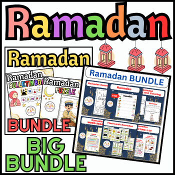 Preview of BIG BUNDLE Ramadan Activities Worksheets