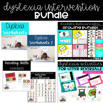 Preview of BIG BUNDLE of Activities to Decode in Reading, Common Reversal Letter, Dyslexia 