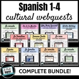 Spanish Culture Activities Webquest Bundle, Spanish speaki