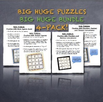Preview of BIG HUGE PUZZLES BUNDLE! Cooperative Tasks Also Make Great Bulletin Boards