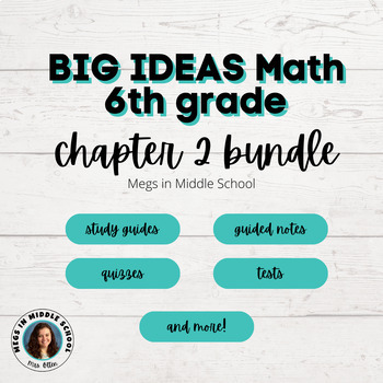 Preview of BIG IDEAS Math 6th Grade Chapter 2  GROWING BUNDLE