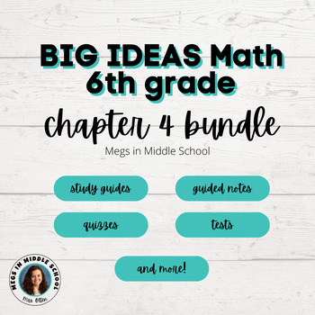 Preview of BIG IDEAS Math 6th Grade Chapter 4  GROWING BUNDLE