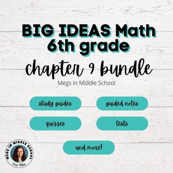 Preview of BIG IDEAS Math 6th Grade Chapter 9 Statistics GROWING BUNDLE