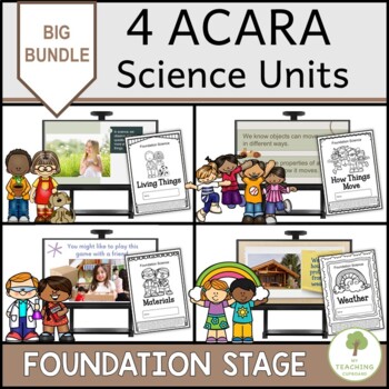 Preview of BIG KINDERGARTEN SCIENCE BUNDLE - 4 ACARA Foundation Stage Science Units