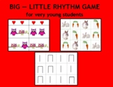 BIG - LITTLE RHYTHM GAME for very young students