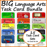 BIG Language Arts Task Card Bundle - Print and Easel Versions