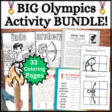 BIG Olympics Coloring Pages & Activity BUNDLE! 2024 Summer
