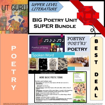 Preview of BIG Poetry Unit SUPER Bundle