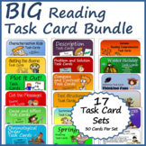 BIG Reading Task Card Bundle - Print and Easel Versions