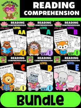 Preview of BIG SAVE BUNDLE: Leveled Reading Comprehension Passages & Questions AA - E