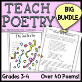 BIG Teaching Poetry BUNDLE for 3rd and 4th Grade with Poet