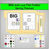 BIG and small File Folder- Spring Themed