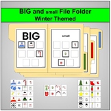BIG and small File Folder- Winter Themed