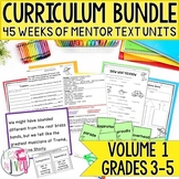 Yearlong Mentor Text Curriculum Bundle: Volume 1 for Grades 3-5