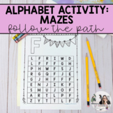 Kindergarten Alphabet Maze | French Alphabet Centres | Let