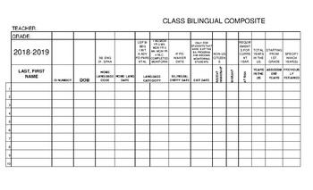 Preview of BILINGUAL CLASSROOM COMPOSITE