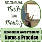 BILINGUAL Exponential Word Problems - Notes & Practice