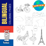 BILINGUAL France Coloring Pages